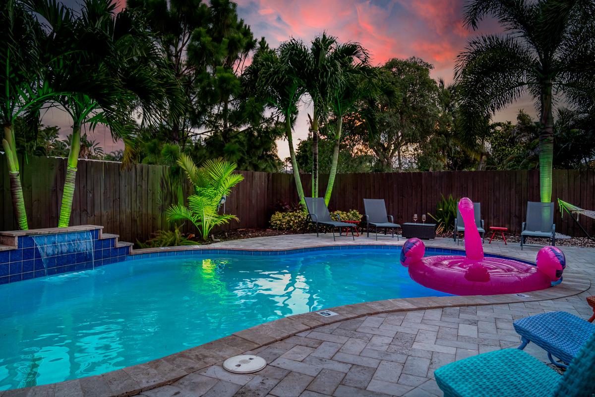 Night time swims are hard to beat in the warm Florida air