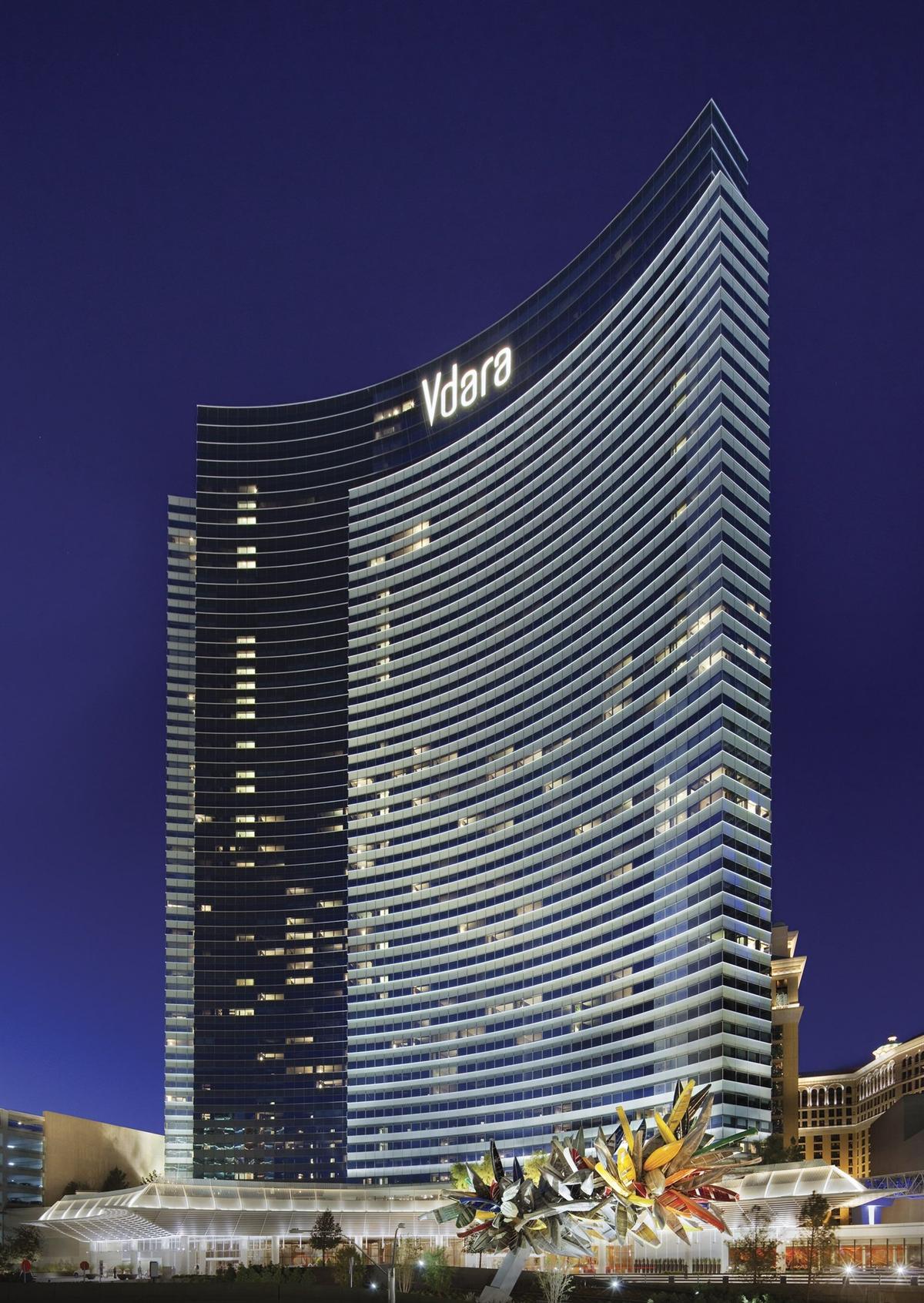 Vdara Hotel - It is not a casino but right next door to all of them making it amazing for a night's rest.